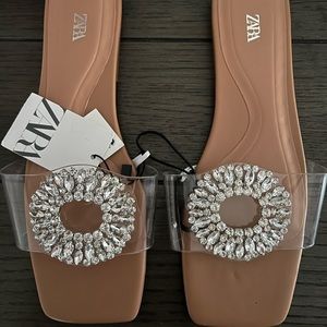 Zara Clear Sandals